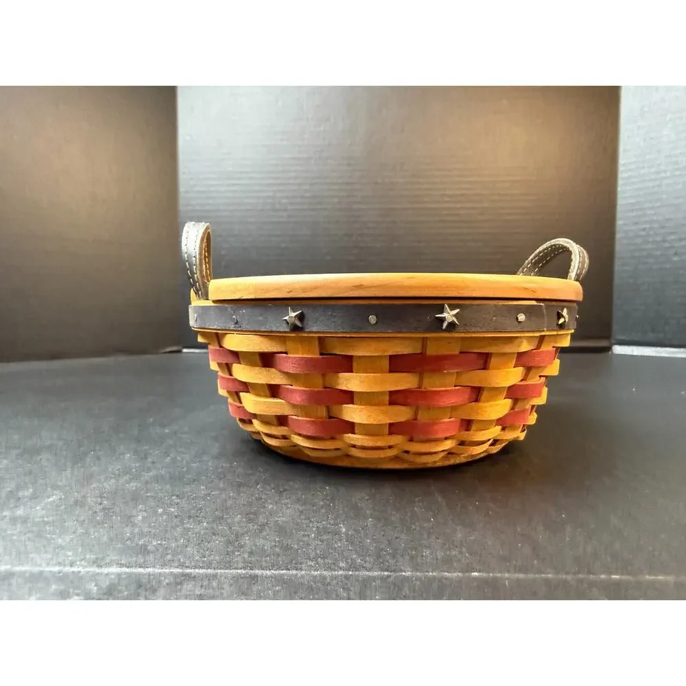 Longaberger 2005 Inaugural Basket, Liner, Protector, Medallion, Lid Combo